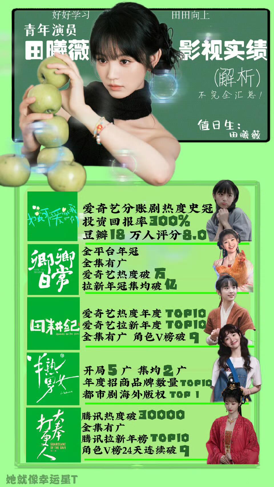 很多项目都会优先找田曦薇田曦薇 飞升逐玉对于田曦薇而言，不仅仅是一次爆火的古偶剧