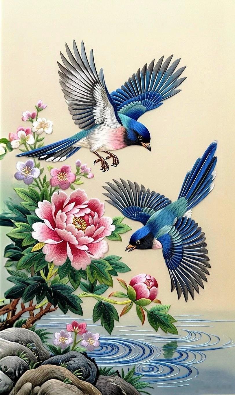 花开富贵 好事成双· 精美壁纸... 