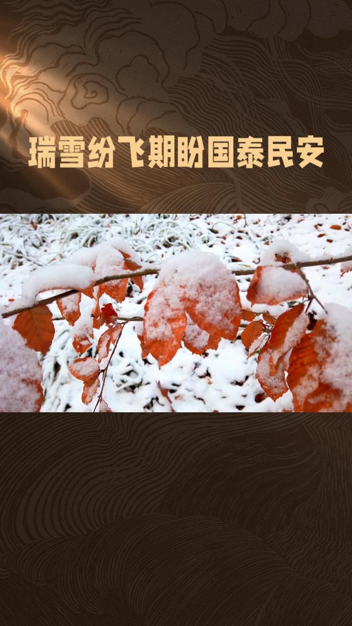 瑞雪飘落，是自然送来的丰收预告，还是国泰民安的祥瑞之兆？
当第一片雪花轻盈飘落，