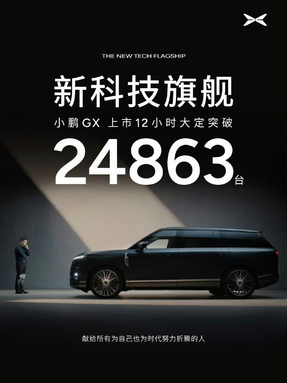 小鹏GX，12小时近25000台小鹏GX大定