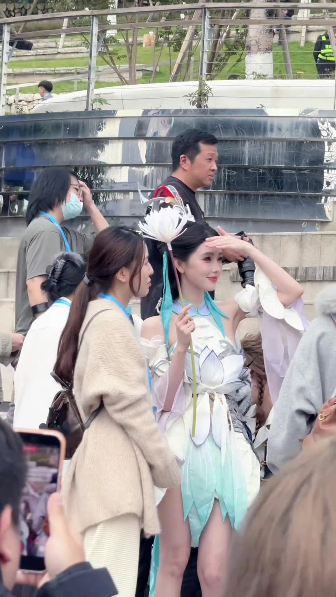 王者荣耀嘉年华方圆大乔造型方圆诠释的大乔·白鹤梁神女造型，核心亮点是高精准度的虚