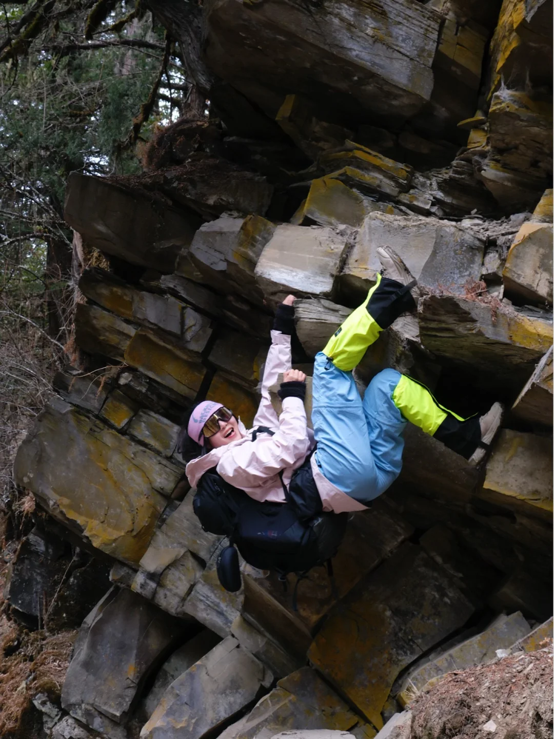 自从攀岩后，看哪都像手点脚点🧗🏻‍♀️