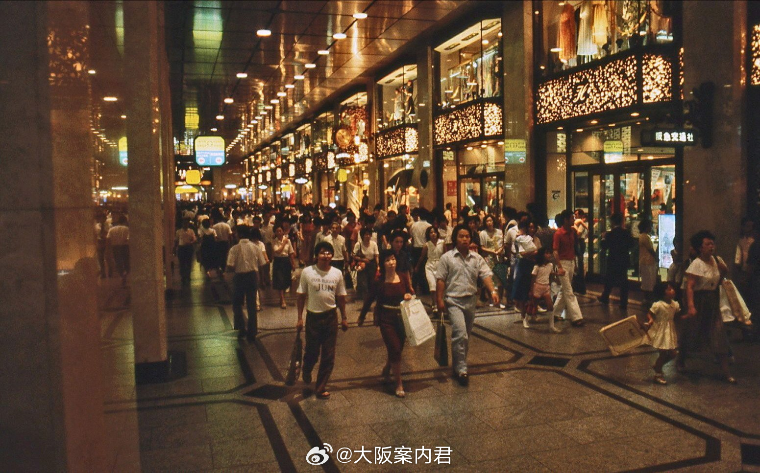 1980年的阪急百货本店日本大阪京都  ​​​