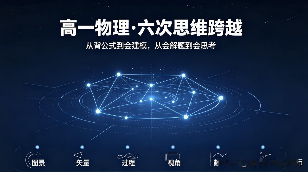 高一新生学好物理的六次思维跨越
       很多同学初中物理成绩优异，升入高一