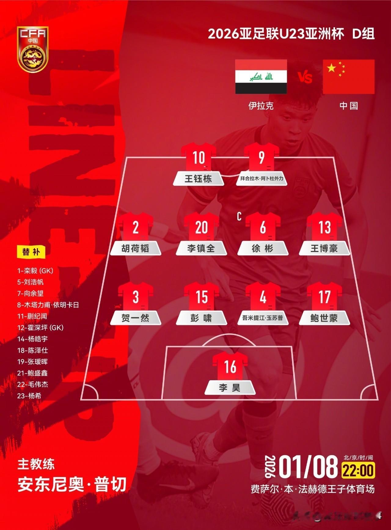 U23国足战胜伊拉克的话，小组基本上确保出线了！由于同组提前开打的一场比赛，澳大