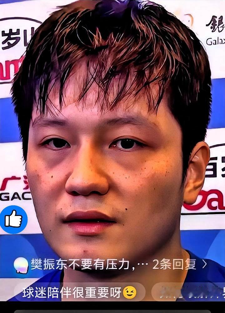 其实我特不敢看樊振东比赛，不是怕他输，而是他没赢之前，那股紧绷劲儿隔着屏幕都能感