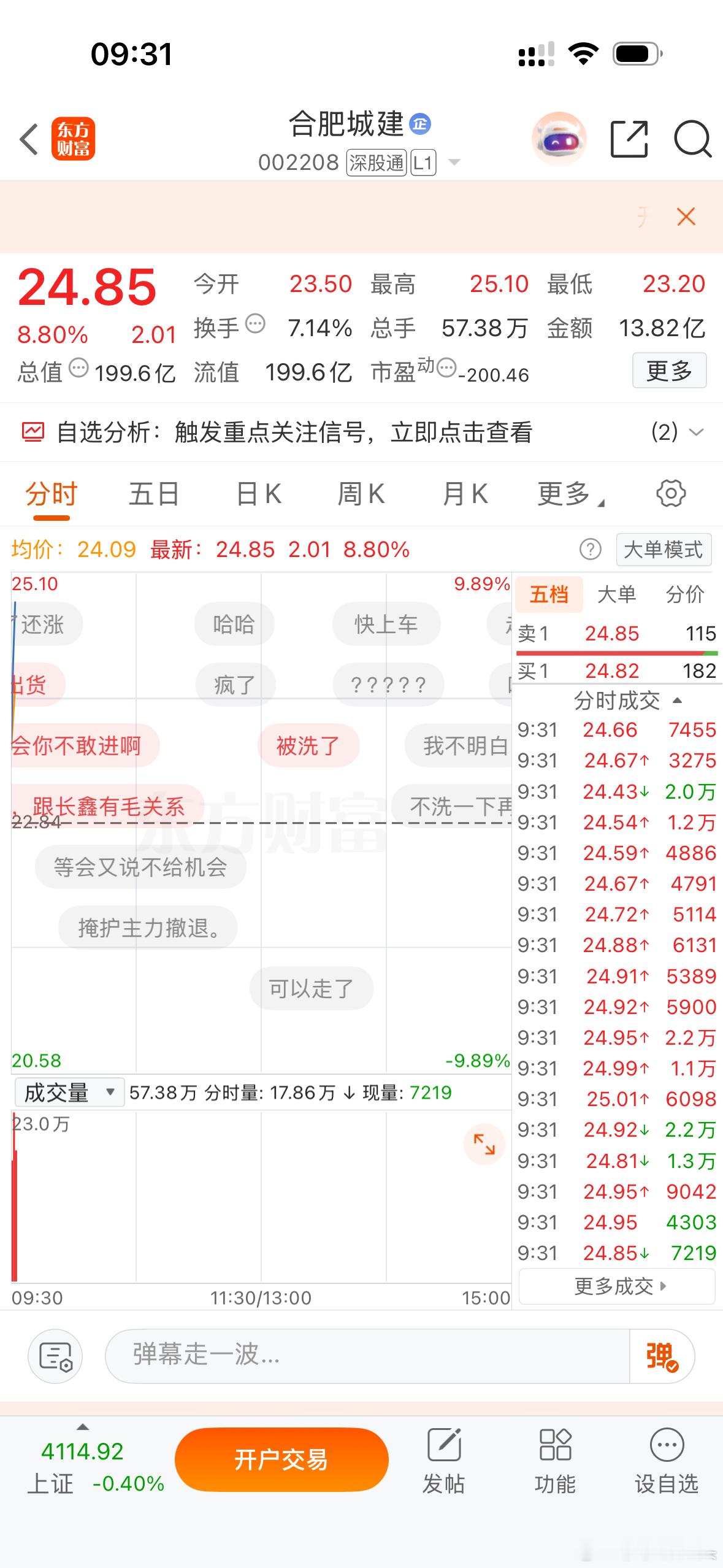 兄弟们，莎哥当初群里的目标价，25到了！大家随意操作