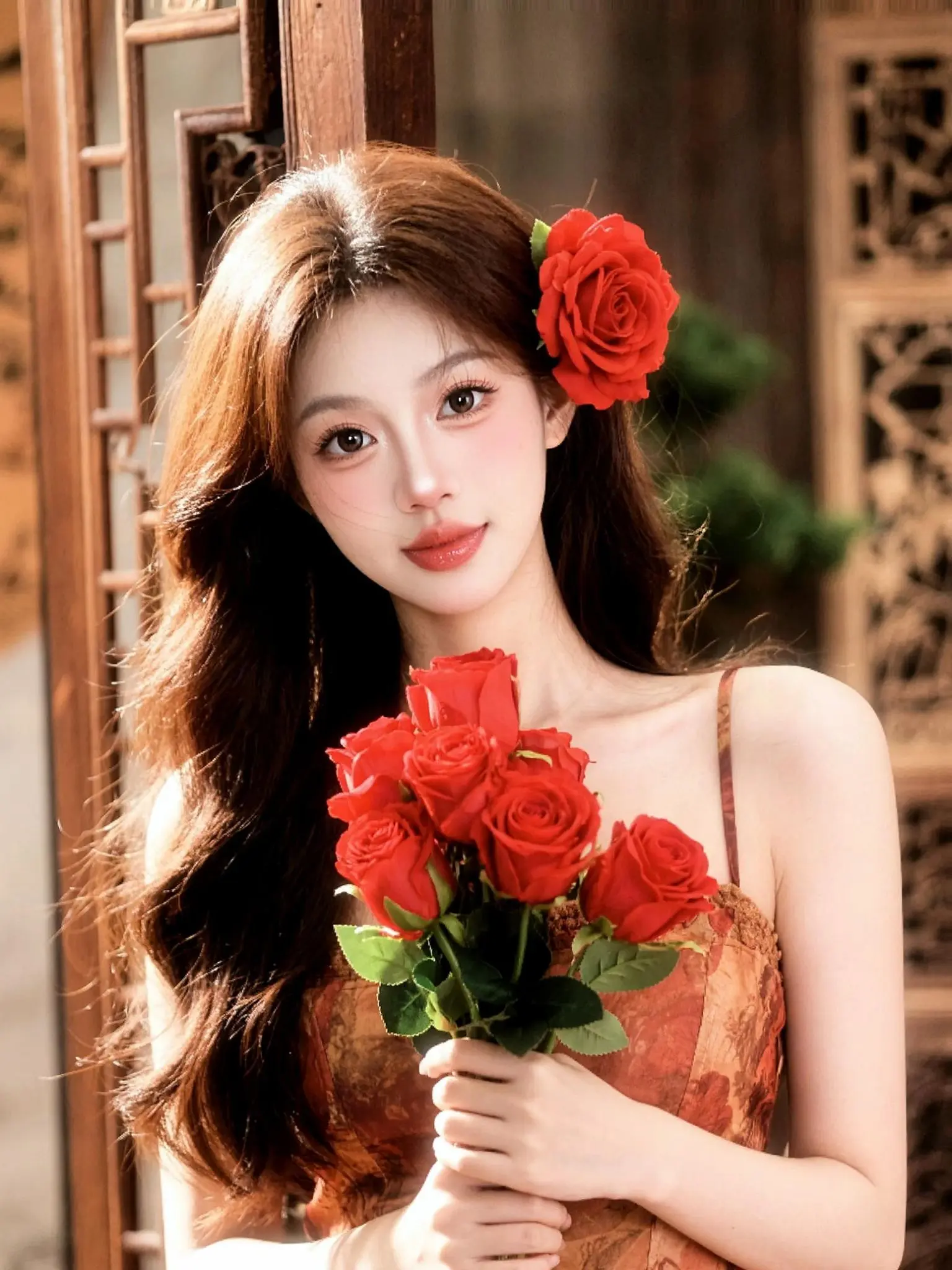 AI玫瑰氛围感写真 AI玫瑰氛围感写真 随便ai随便玩 随变一拍都很夯...