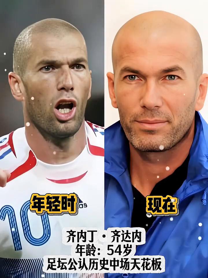 足坛公认历史中场天花板。
·齐内丁·齐达内，年龄：54岁。
·蒂埃里·亨利，年龄