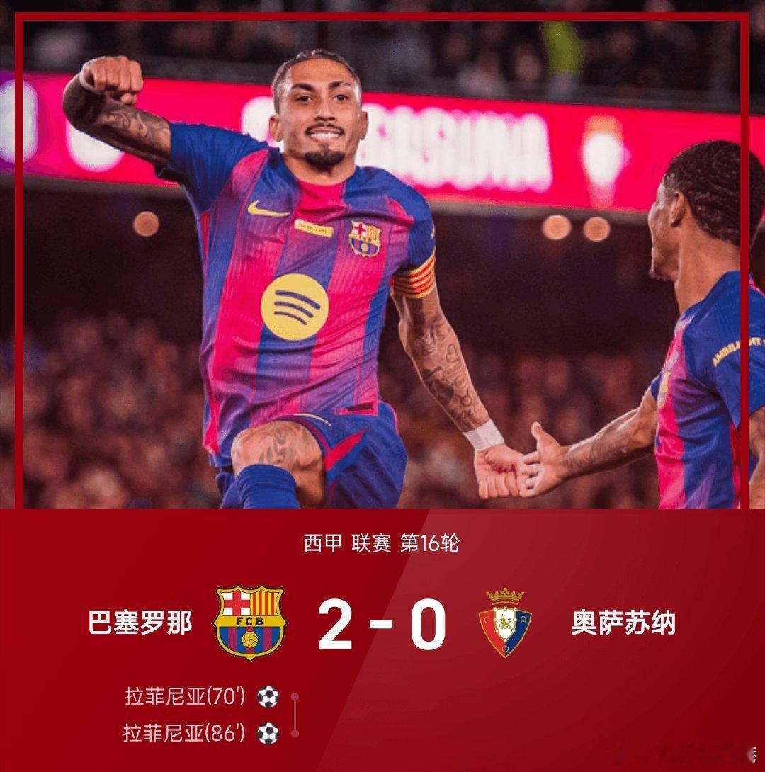 王楚钦拍了拍孙颖莎肩膀巴萨2比0奥萨苏纳西甲 巴塞罗那主场以2-0轻取奥萨苏纳拉