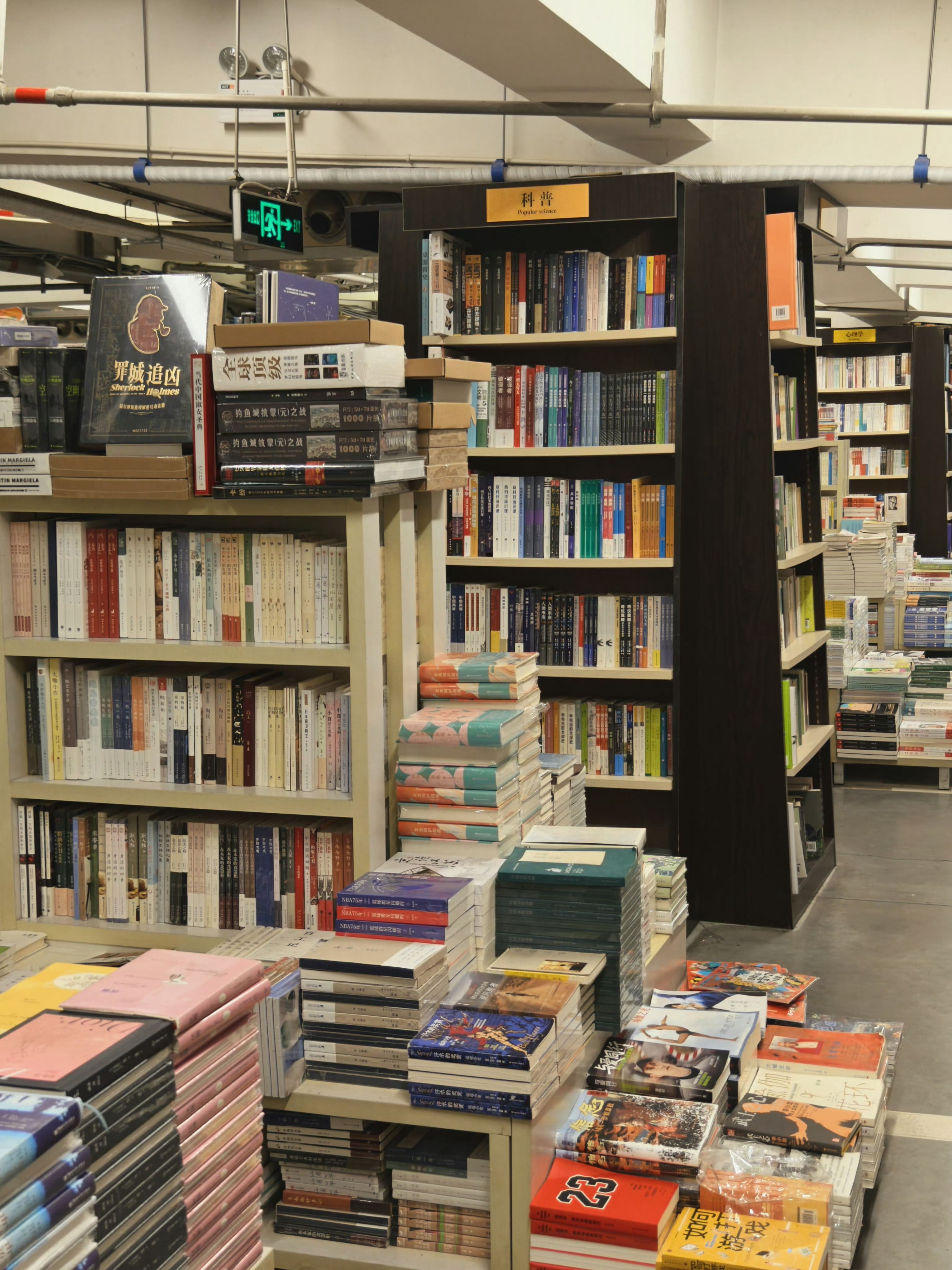 书店里满目的书籍，特别像时间的化石，搭建出时代的巨大而落寞的骨骼。 