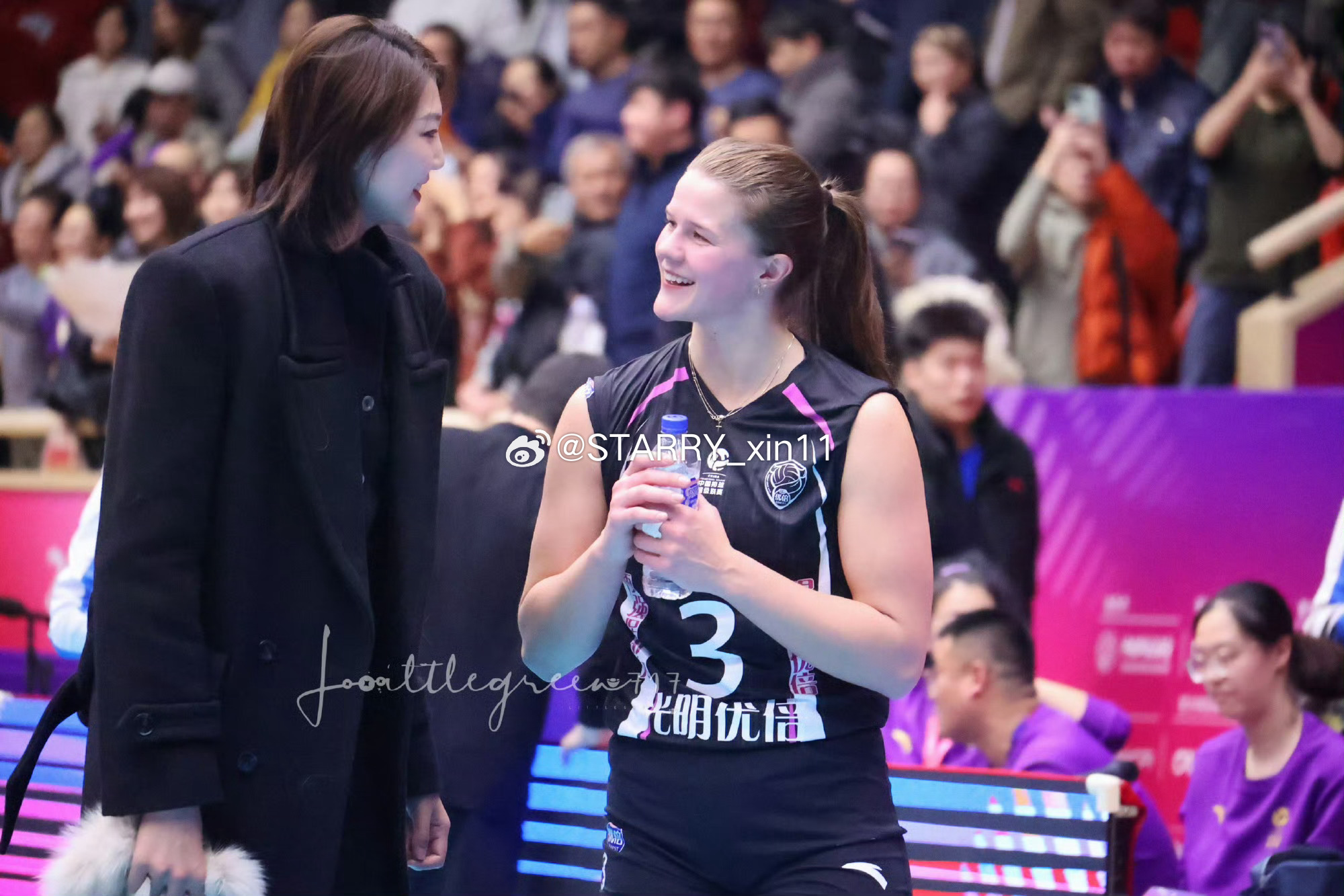 场上全是你果的队友：八一line，银行line，天津line袁心玥女排 （图源：