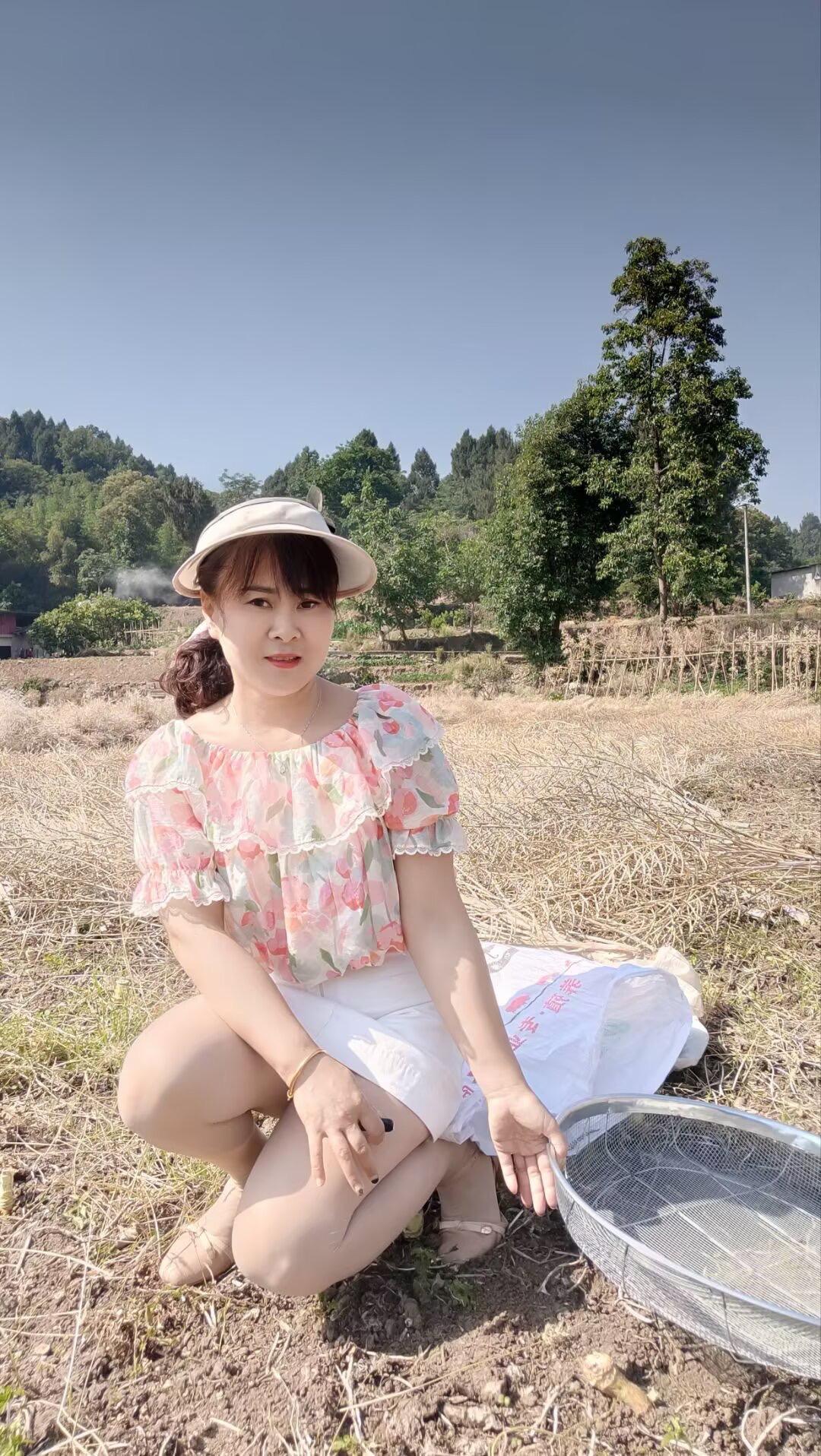 生活就是有苦有甜，如果你有什么不开心的，就来帮忙打油菜籽，让你打过够...