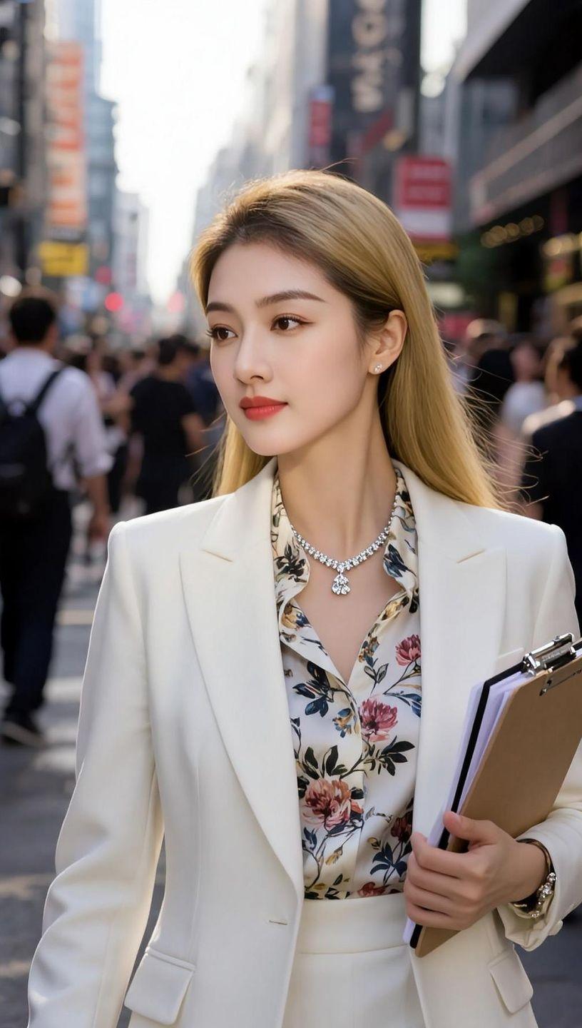 AI职场风尚写真 随变ai随便玩 欧美范 优雅气质 时尚大片