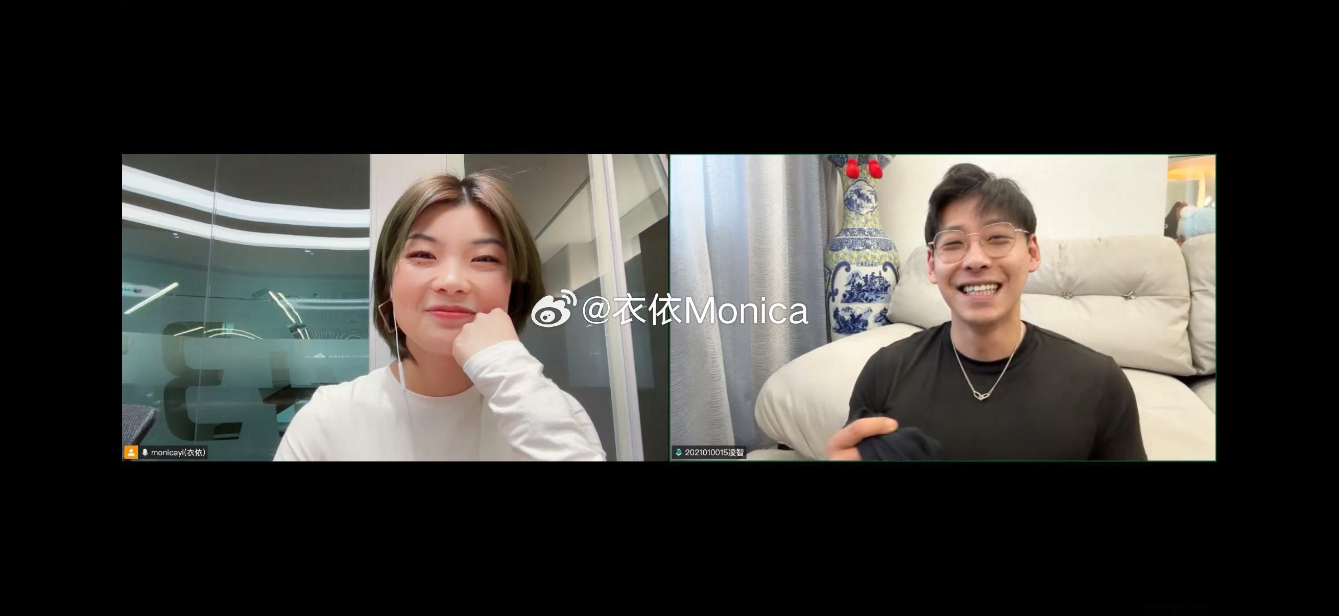 笑出眼泪的一次专访凌智怎么能这么好笑哈哈哈哈哈哈哈哈请期待一下 我俩咔咔笑了一个