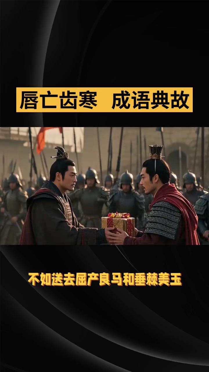 唇亡齿寒成语典故。
唇亡齿寒出自左传西公五年，讲的是春秋时期虞国和国国相依为命，