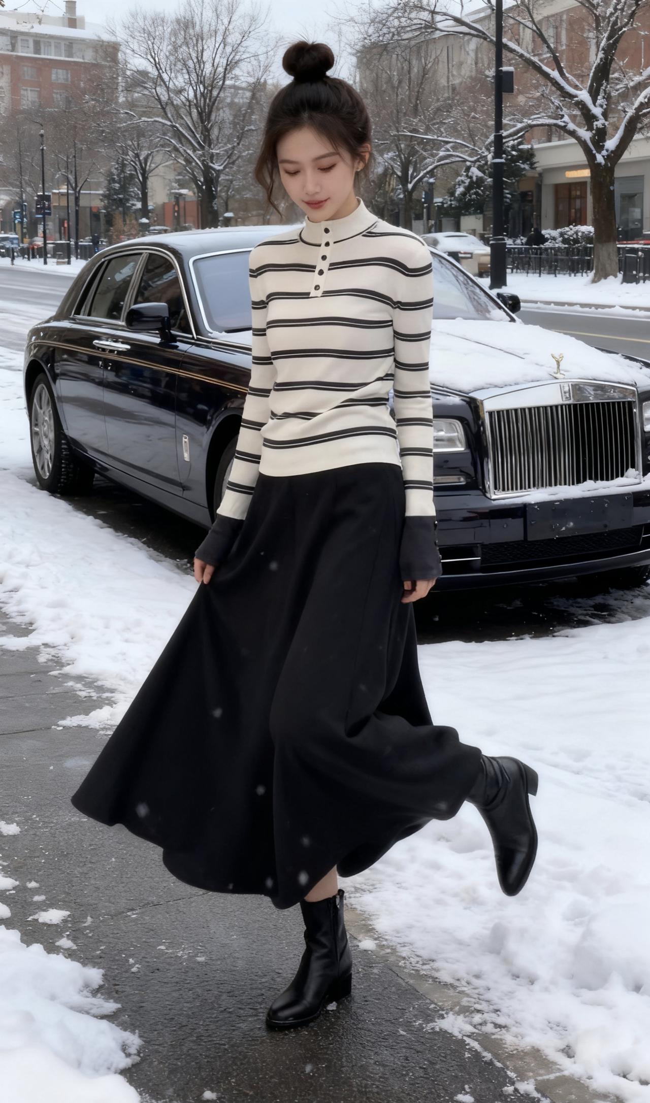 秋冬上衣半身裙