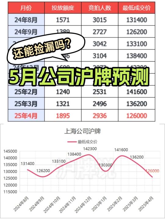 📈 5 月上海公司沪牌还能捡漏吗？