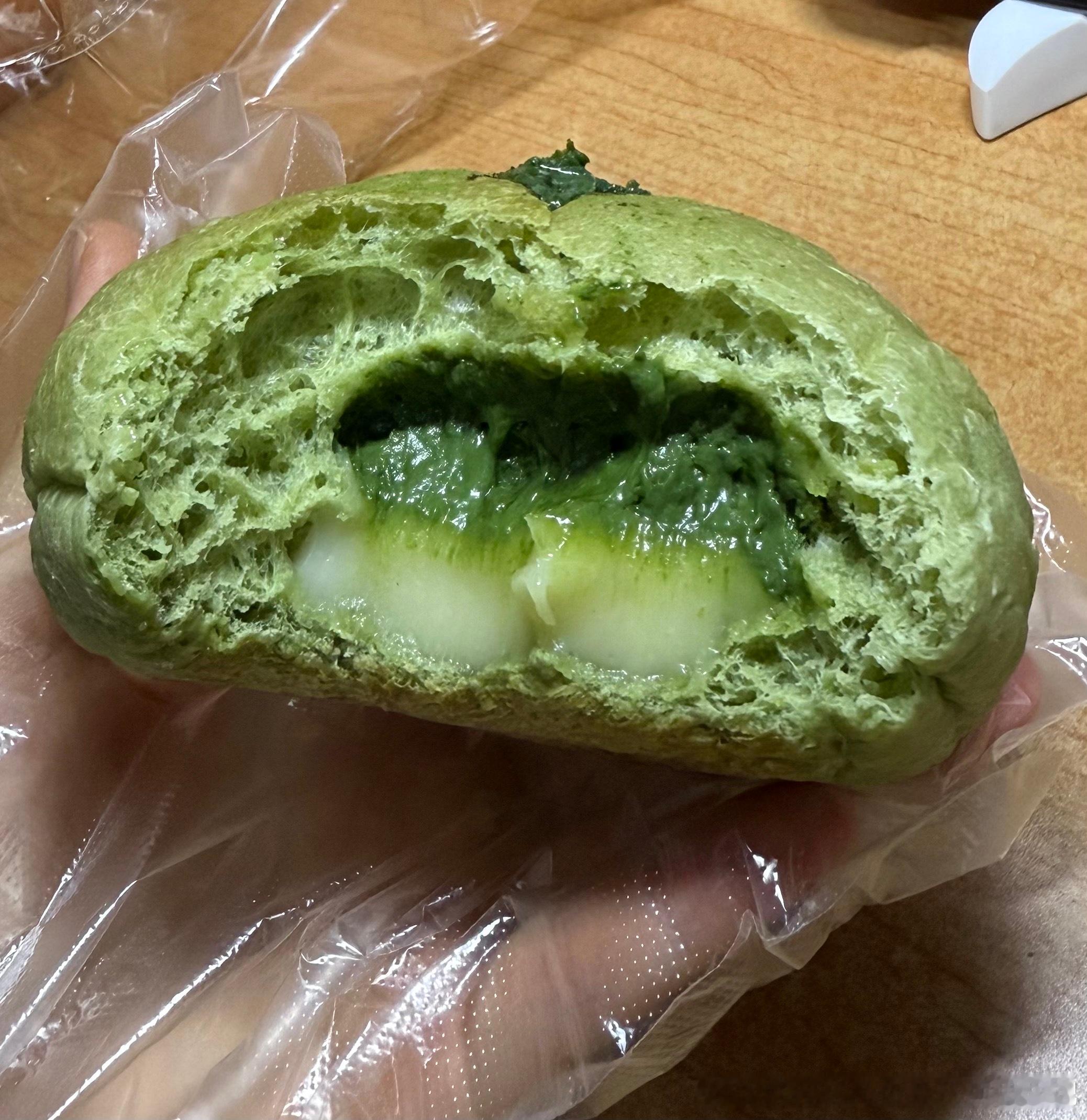 表扬一下这个完美的抹茶流心麻薯576 