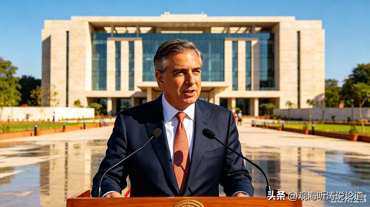 鲁比奥访印露天讲话高温难耐

       美国国务卿鲁比奥访问印度期间，遭遇当