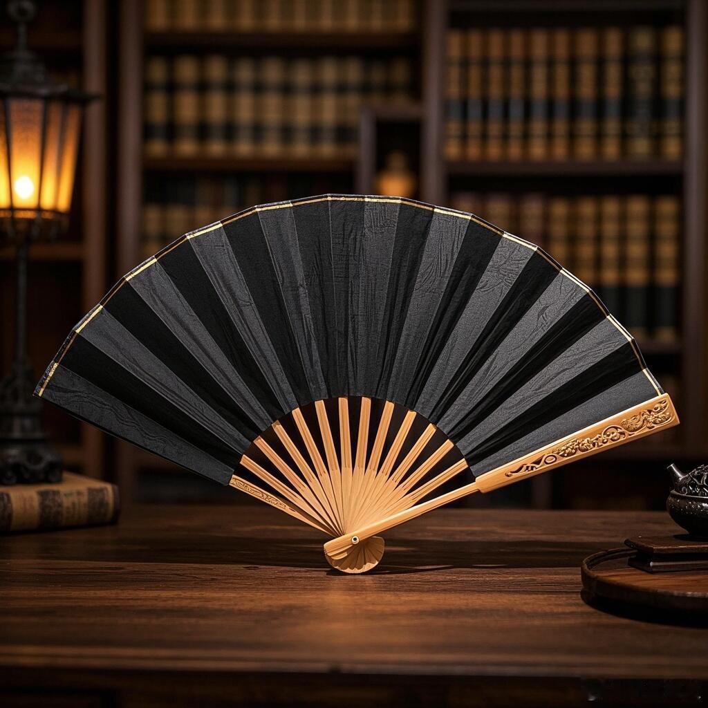传统手工艺 黑纸扇，作为中国传统手工艺的杰出代表，以“一把扇子半把伞”的实用性与