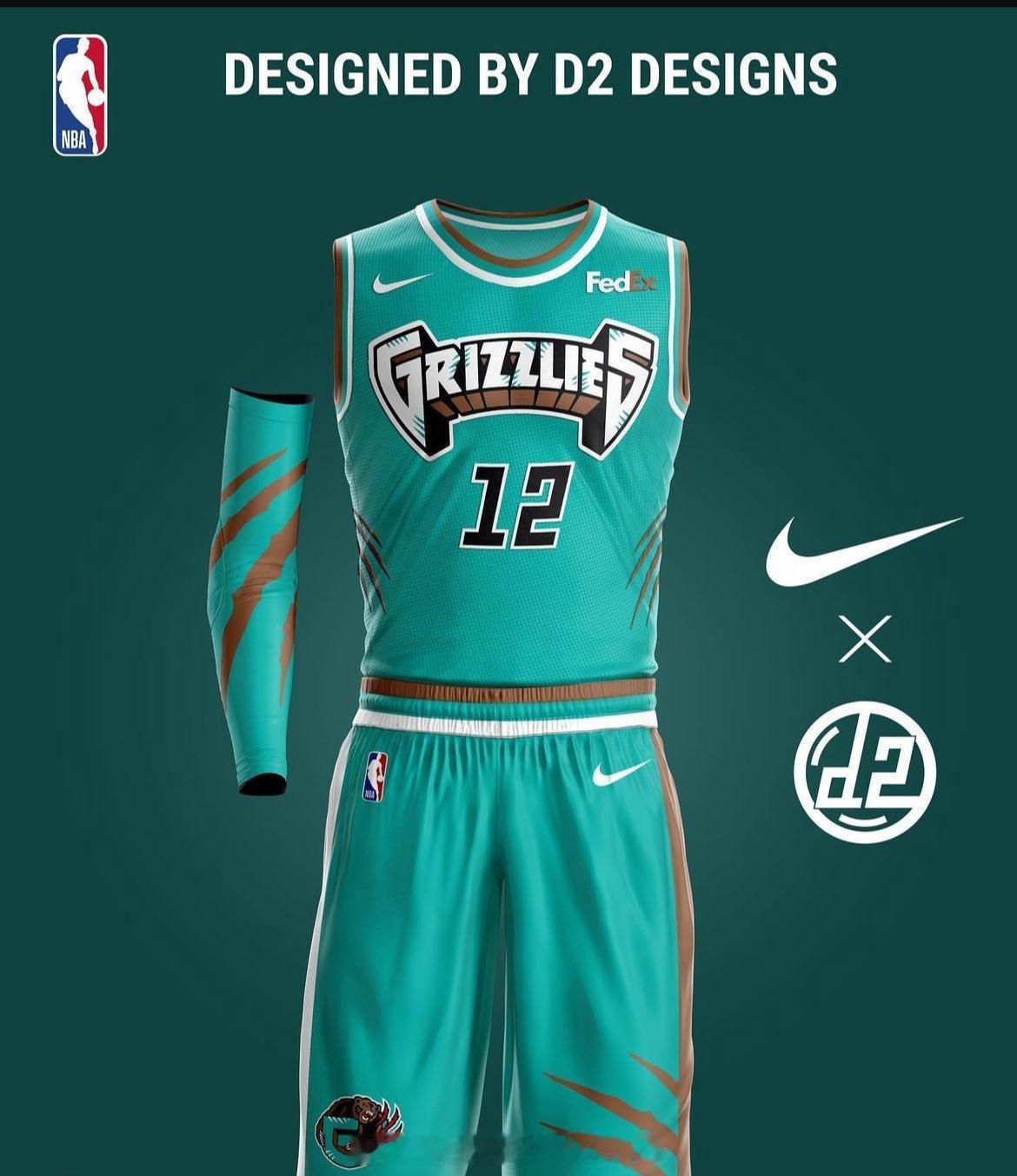 如果灰熊球衣出一个这样的样式？ ​​​