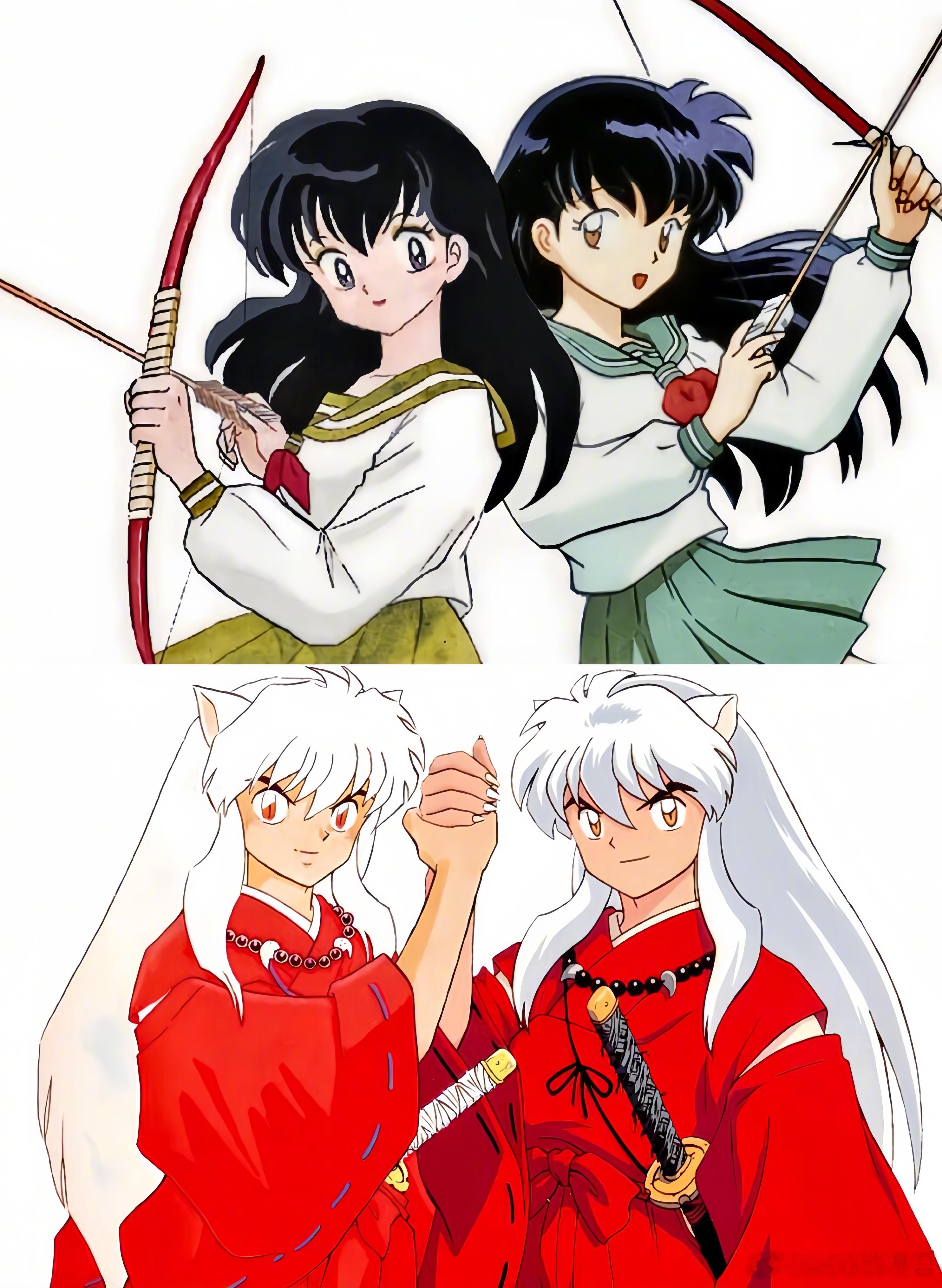 犬夜叉 犬薇漫画和动画对比🆚[思考]大家喜欢哪个画风呢？！ ​​​