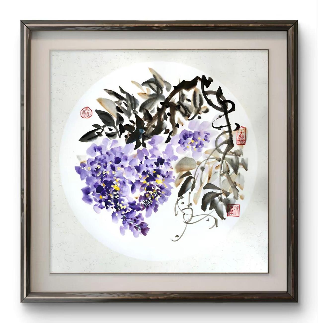 宣纸上的美 国画 写意画