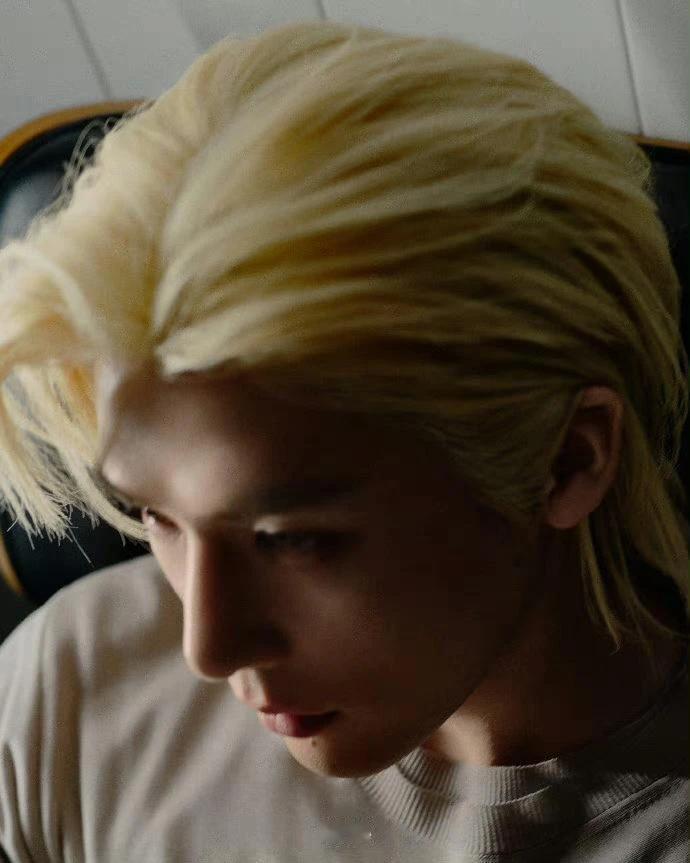 王安宇金发背头，好好的一孩子为什么给现在都审美残害了，炽道里多阳光自然帅气，现在