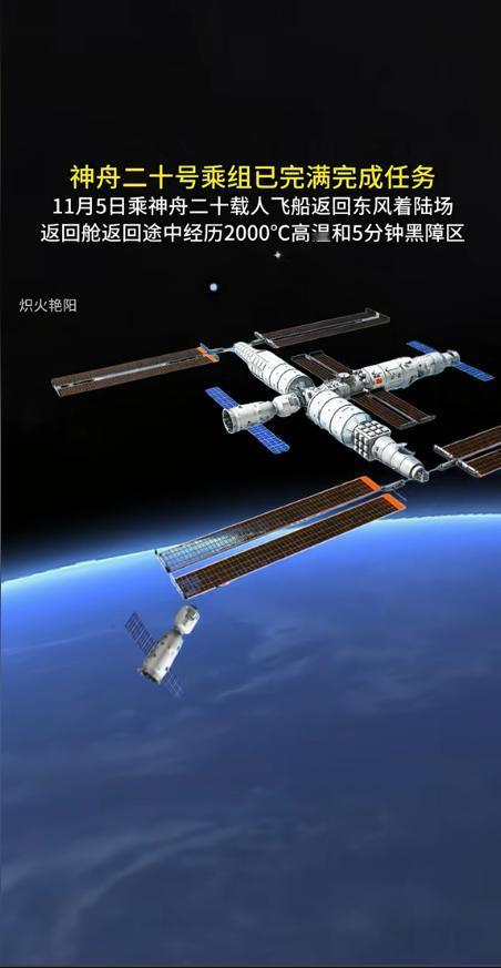重磅消息！神舟二十号载人飞船竟疑似遭空间微小碎片撞击！
据新华社 11 月 5 