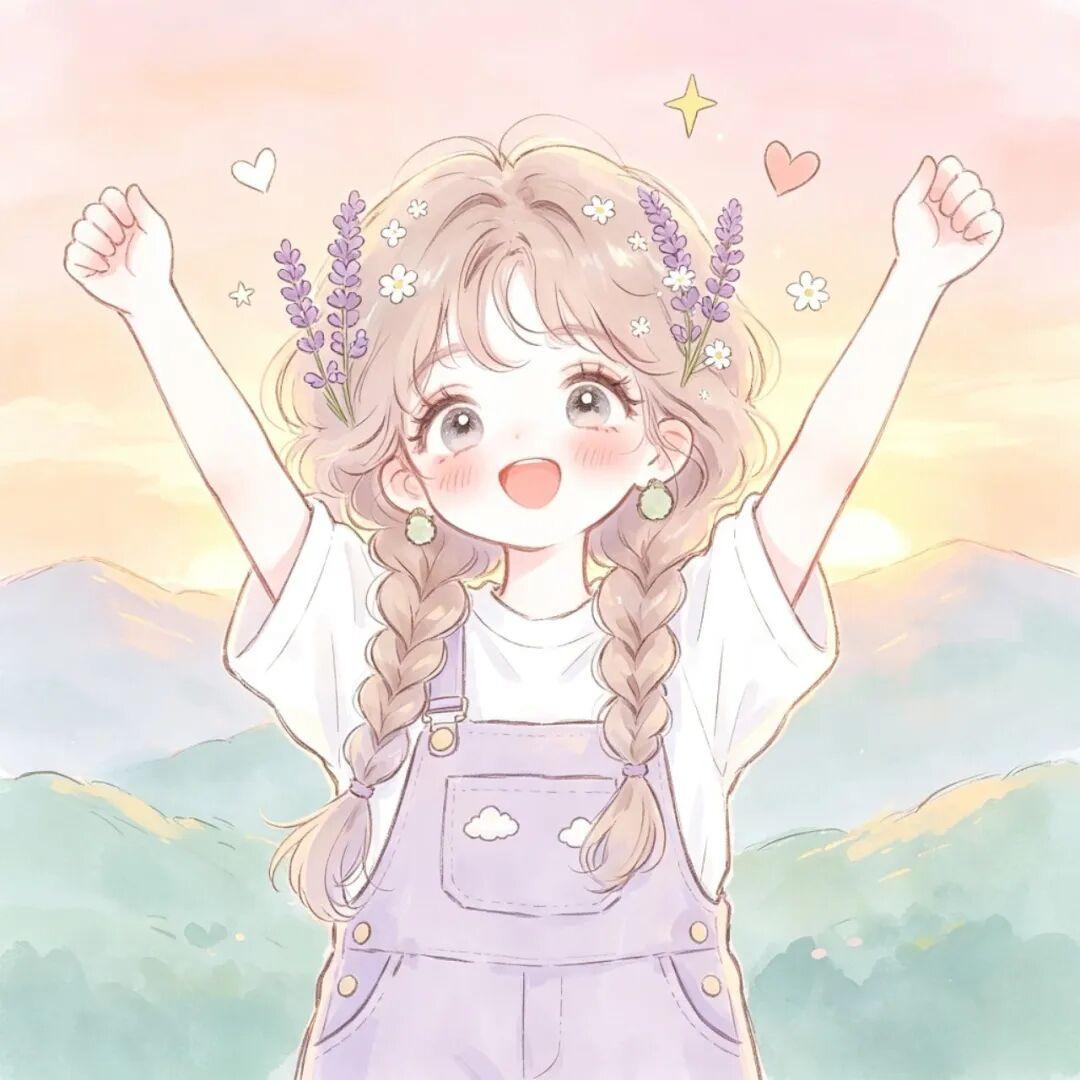 女生头像｜藏在晚霞里的治愈头像