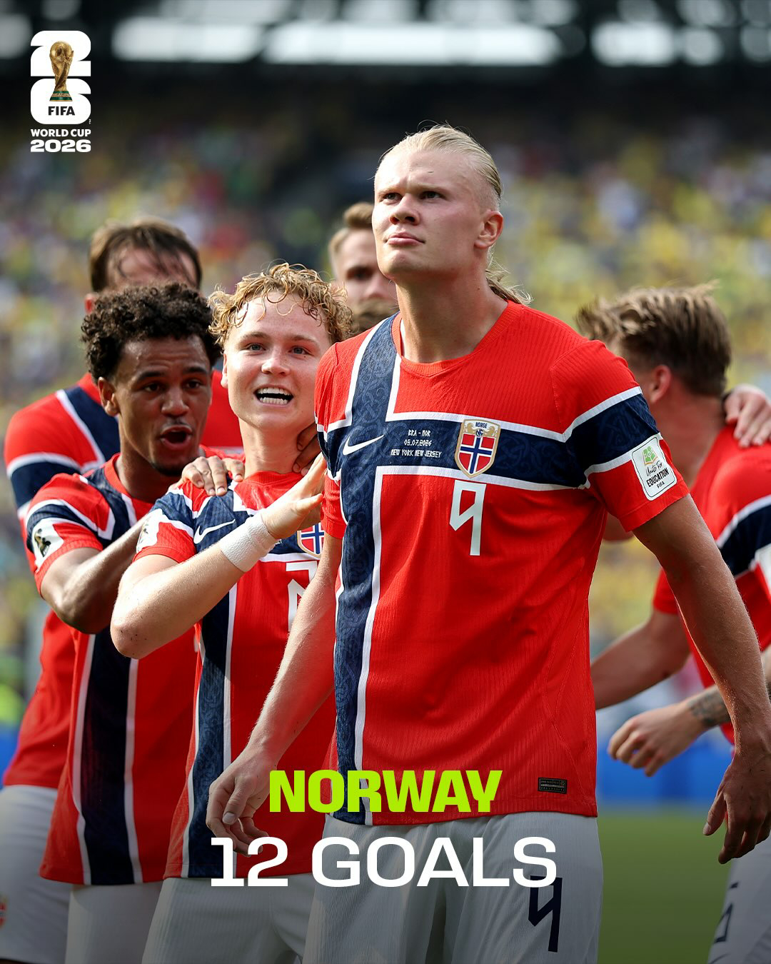 世界杯2026美加墨世界杯截至16强赛结束后球队进球榜Top 5：1. 法国队1
