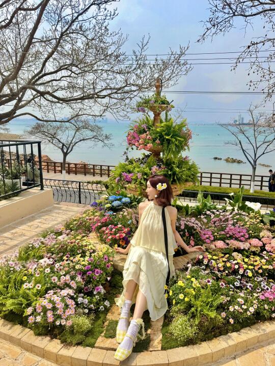 美死了‼️青岛海边的莫奈花园🌷🫧