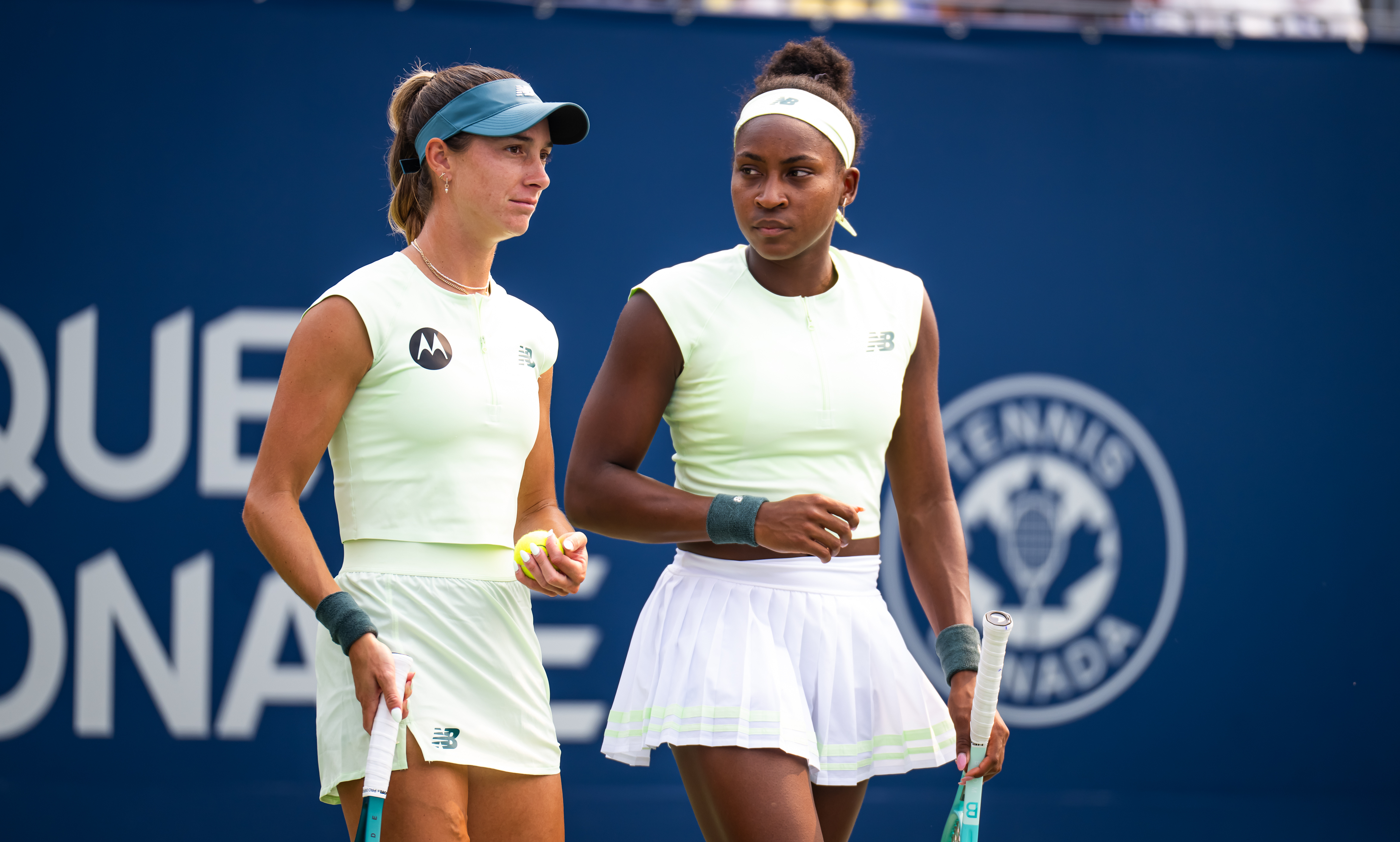 WTA1000蒙特利尔站双打1/4决赛，高芙/凯斯勒以6-4 3-6 10-7击