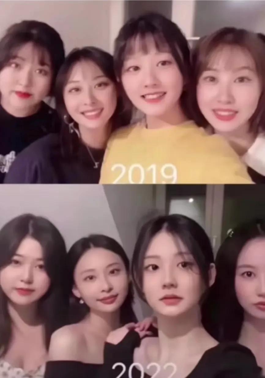 女孩上大学三年的变化