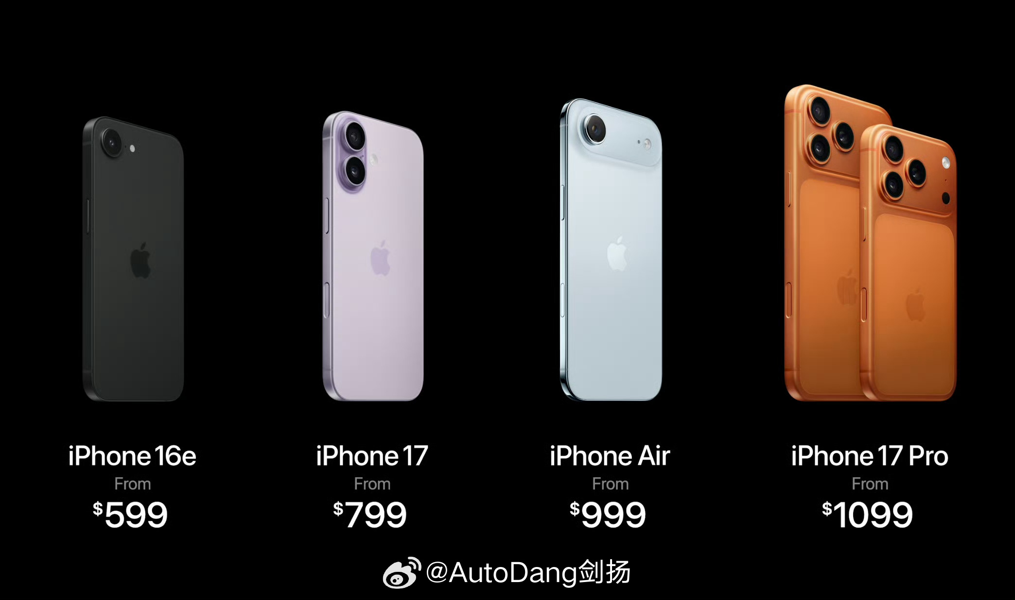 iphone17什么高刷，什么颜色(橙色我还是喜欢的)，还有什么Air都是浮云，