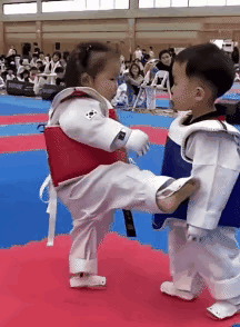 跆拳道的赛场上，刚刚上演了超暖的一幕！一个扎着马尾的小女孩在和对手较量时，一脚轻