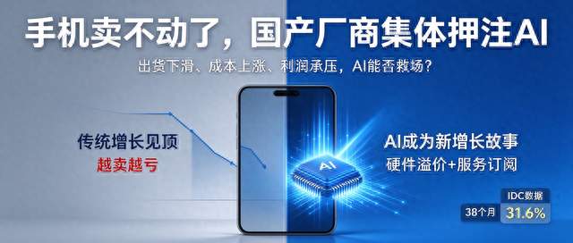手机真卖不动了，国产厂商集体押注AI：一场被逼出来的“豪赌”