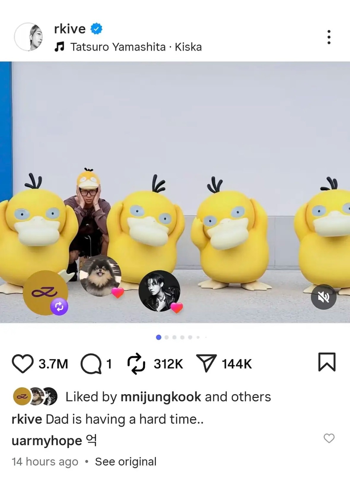 BTS金南俊自称“爹地” 