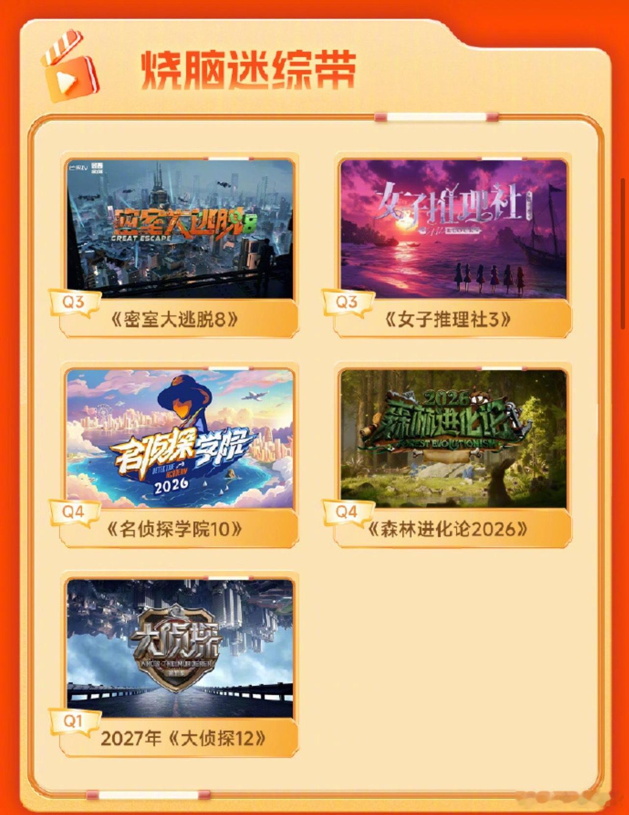 《女子推理社3》拟定Q3播出戚薇、李一桐、李雪琴、田曦薇、张艺凡 网传女子推理社