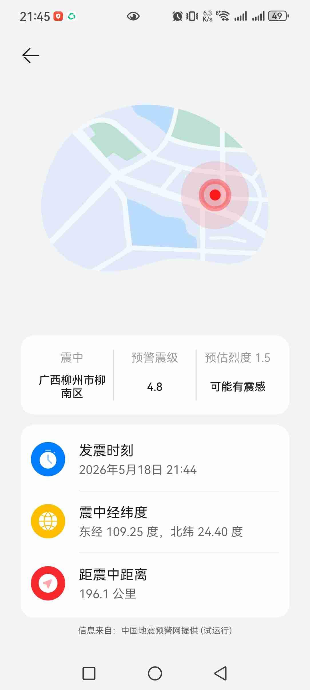 晚上21∶44坐在客厅刷手机，小宝把手扶在我的凳子后面，我突然感觉凳子有点晃晃的
