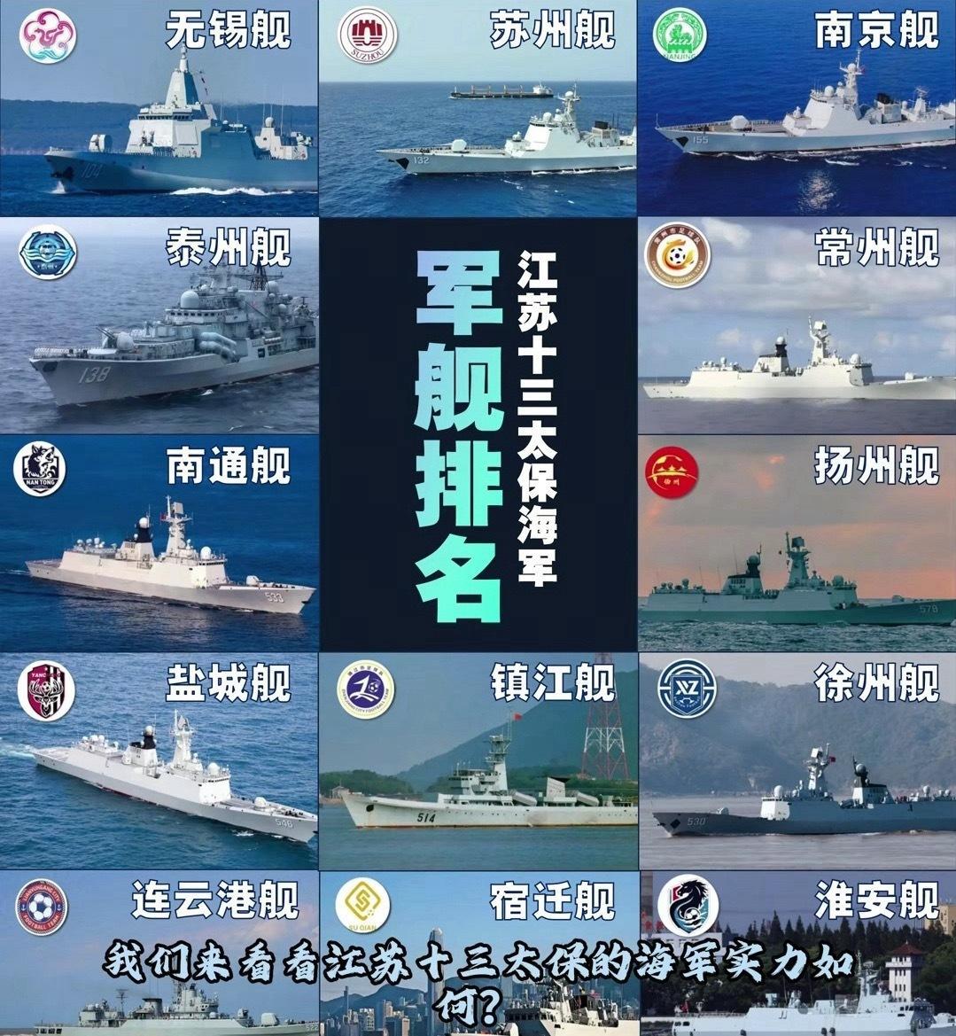 江苏13太保“集体上舰”！全阵容“江苏籍”海军大驱亮相，苏超硬核助威拉满排面谁懂