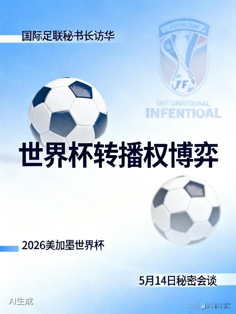 国际足联秘书长突访北京密谈央视，世界杯转播权终极博弈：从24亿天价砍到10亿，谁