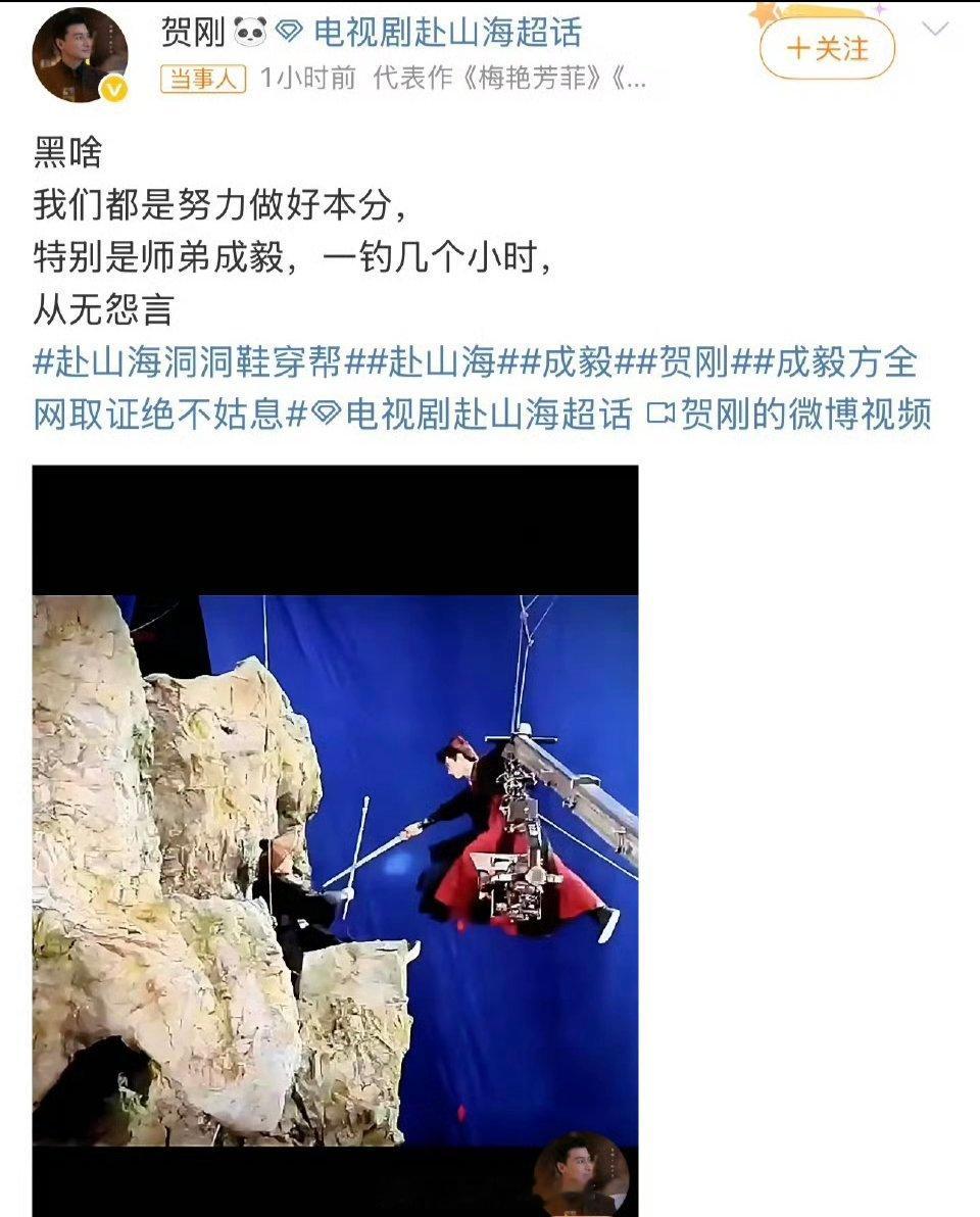 贺刚为成毅发声赴山海演员贺刚为成毅发声了 ​​​