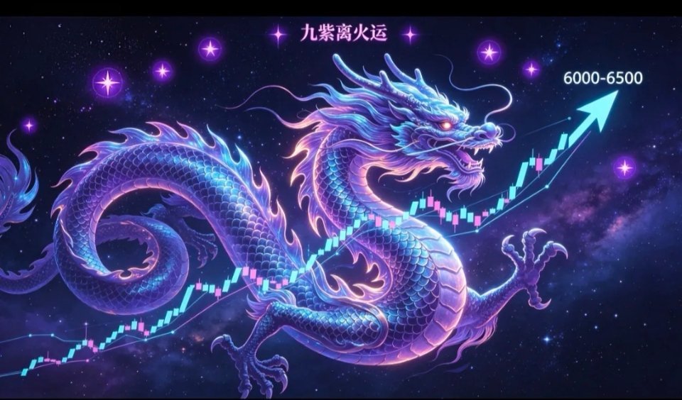 用三元九运看接下来两年A股：2026丙午年火力拉满，上证指数最高看6000—65