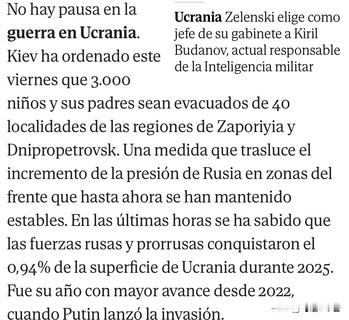 报道称，俄军在2025年占领了乌方0.94%的土地，面积达5600平方公里。
 