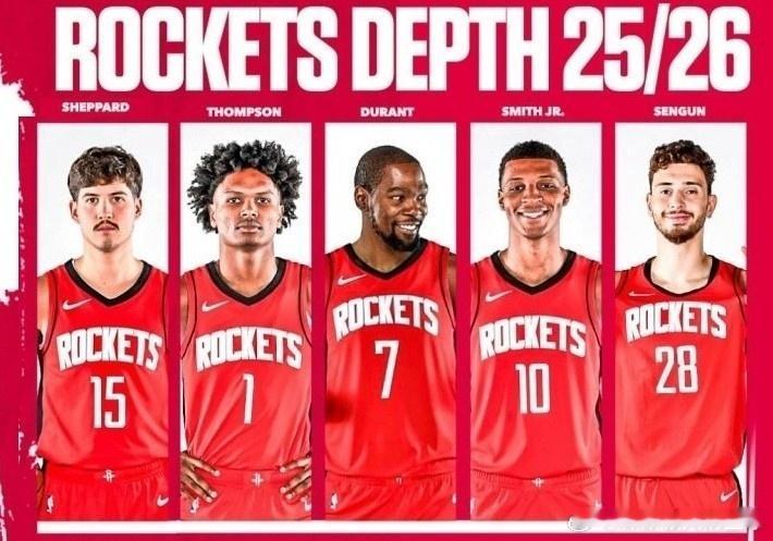 这是火箭新赛季首发？？休斯顿火箭nba休赛期 ​​​
