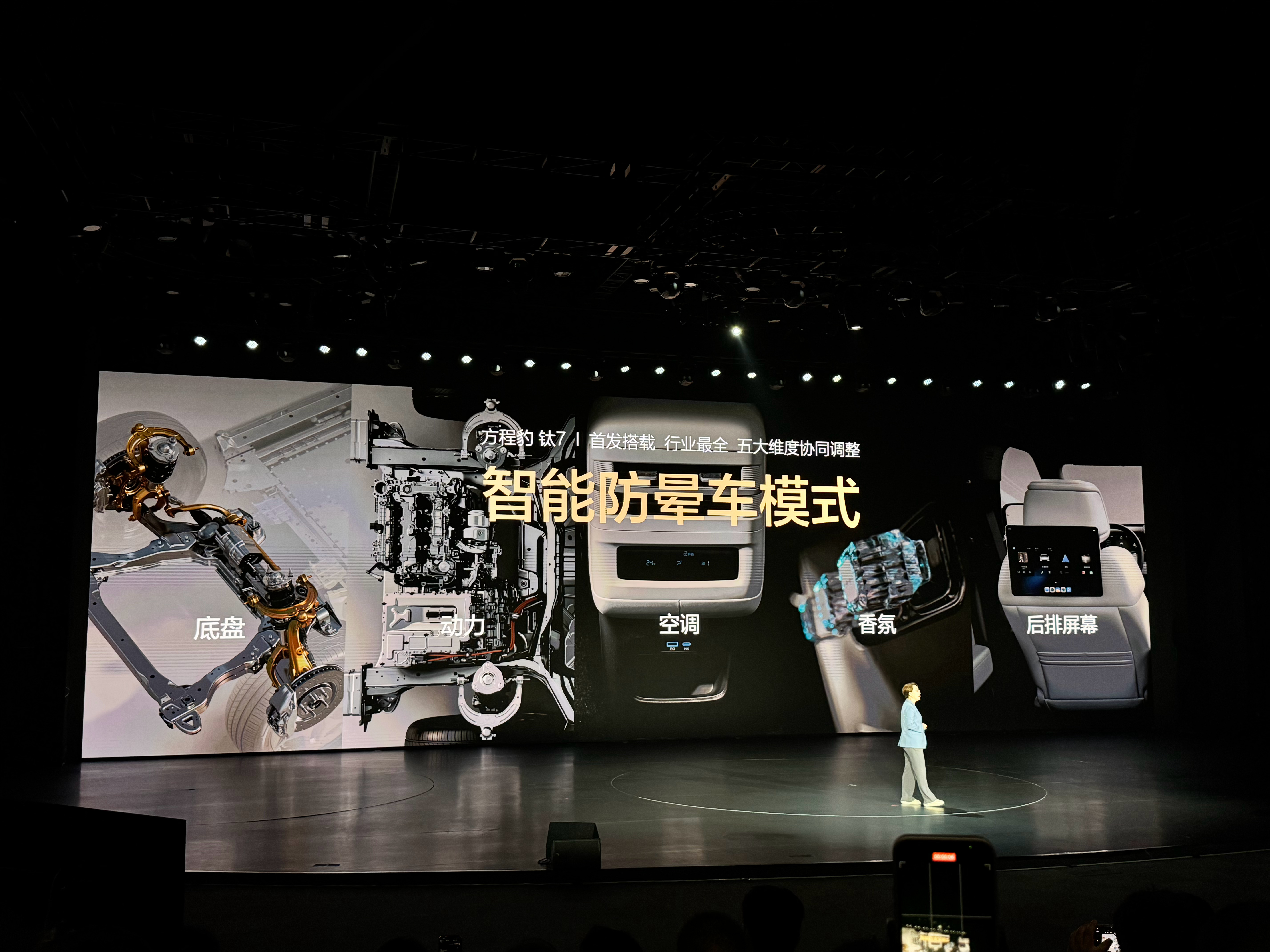 方程豹钛7也有了防晕车模式，更全面的防晕车。 ​​​