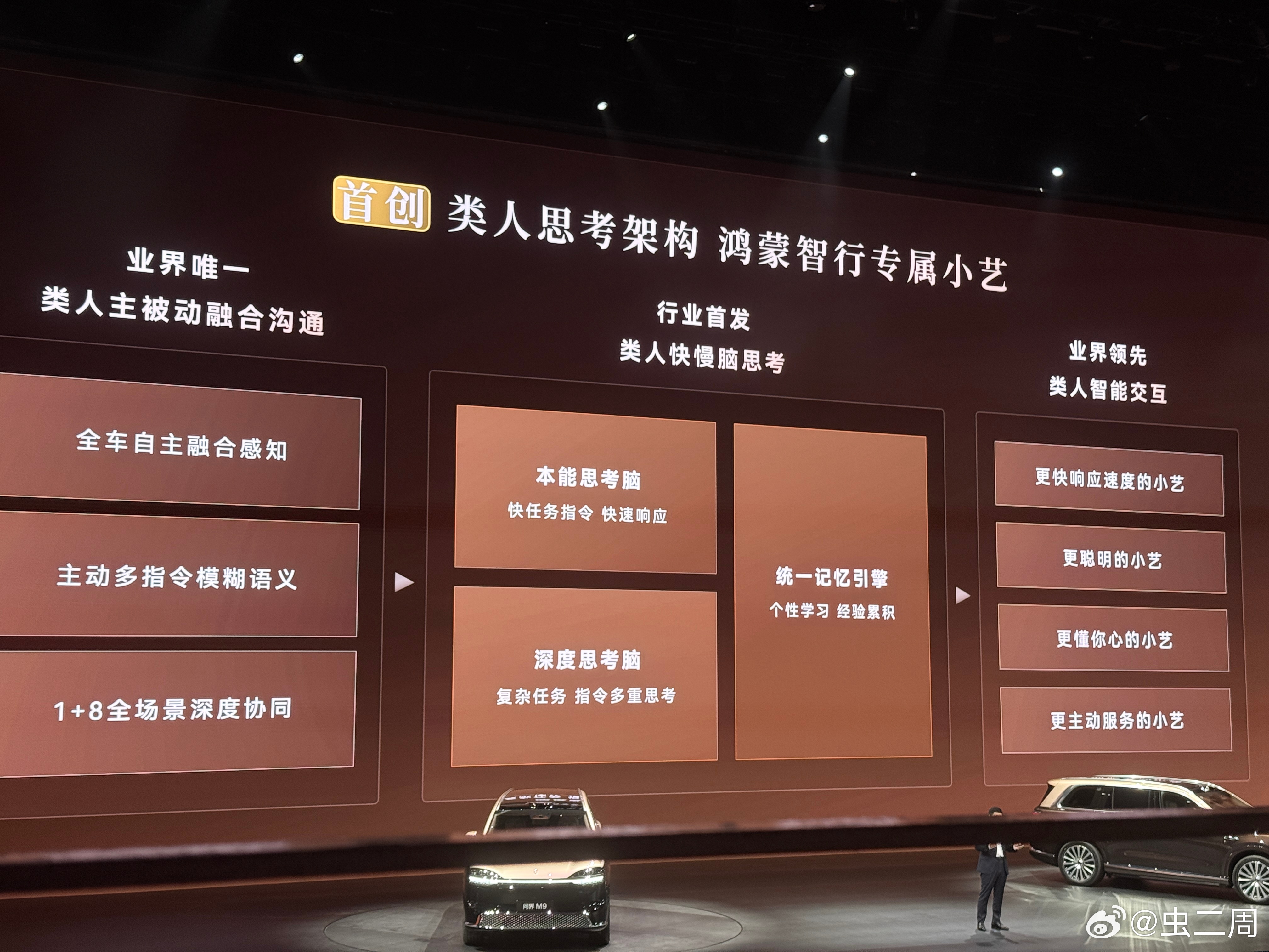 鸿蒙智行发布会 这次问界M9还搭载了全新一代鸿蒙智行专属座舱，车机流畅性又提升了