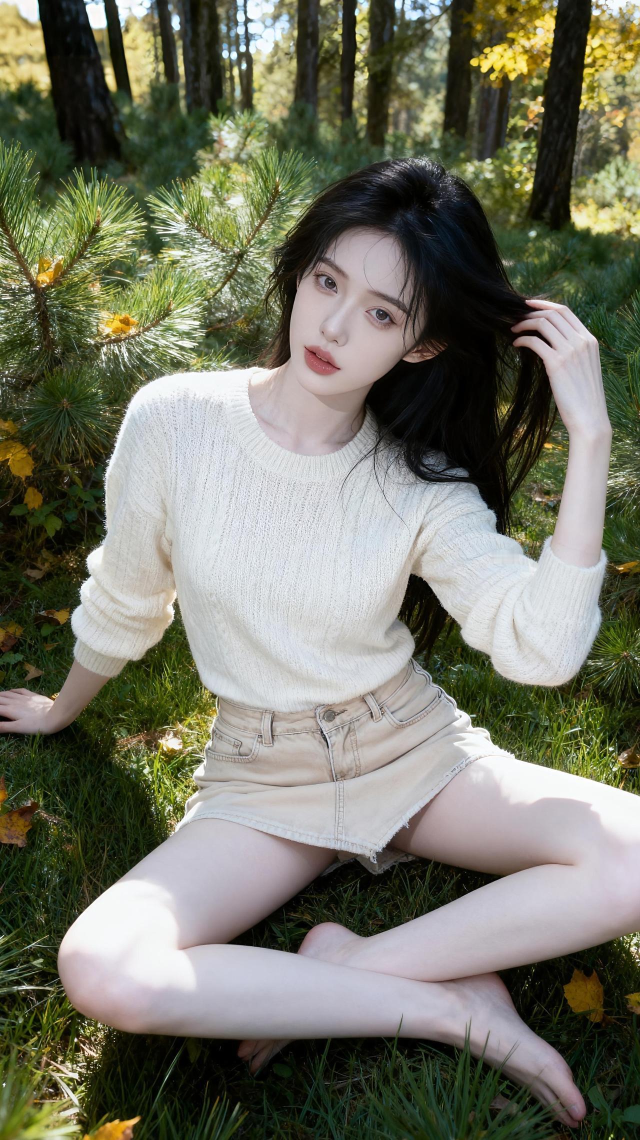 拍照姿势 森系少女摄影约拍 少女写真 手机摄影